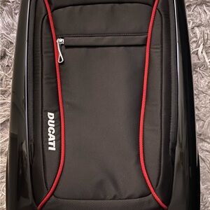 RARE Tumi DUCATI Black and Red Travel Bag.